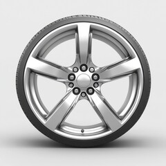 Fototapeta premium Sleek and Sophisticated Alloy Wheel