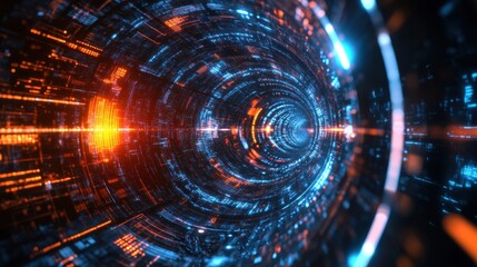 Obraz premium Quantum supremacy achieved by quantum computers solving problems faster than classical computers