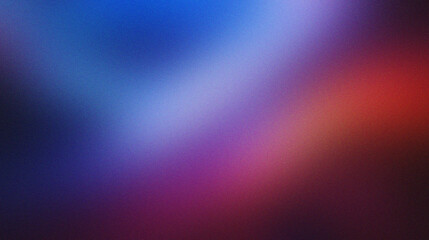 Fototapeta premium Dark purple, pink blue, gradient background, blurred neon color flow, grainy texture effect, futuristic banner design