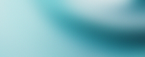 Fototapeta premium Dark turquoise, gradient background, blurred color flow, grainy texture effect, futuristic banner design
