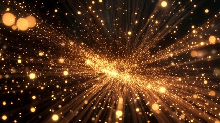 Fototapeta premium 3d render of fiber optics with lights against