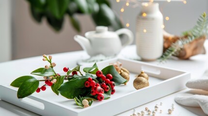 Cozy room with twinkling Christmas tree lights, warm fire, and children gleefully dressed in pajamas captures the joyful chaos of a family celebration.