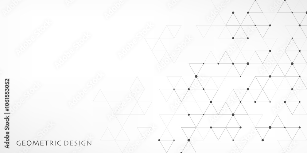 Poster Abstract vector background with a geometric pattern of triangle shapes. Graphic design element 