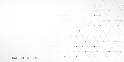 Abstract vector background with a geometric pattern of triangle shapes. Graphic design element 