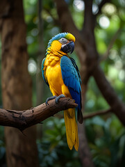 Obraz premium The Natural Beautiful Parrot Background