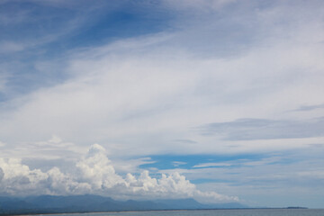 blue sky and clouds