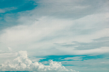 blue sky and white clouds