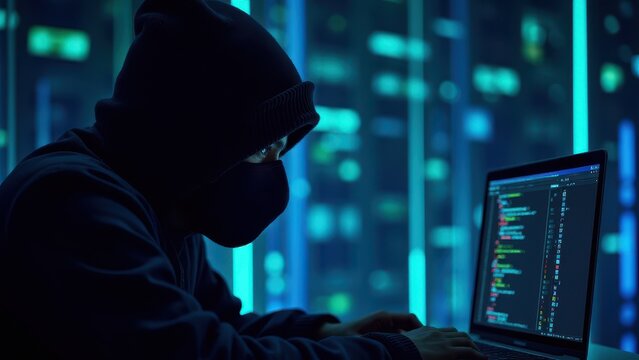 White-hat hacker immersed in identifying potential backdoors to reinforce cybersecurity.