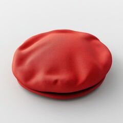 Vibrant Red Beret - A Classic Fashion Accessory