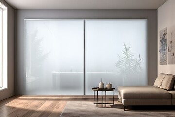  frosted glass maintains privacy and light without the need for