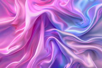 Obraz premium Abstract background with soft silk fabric, vector realistic illustration