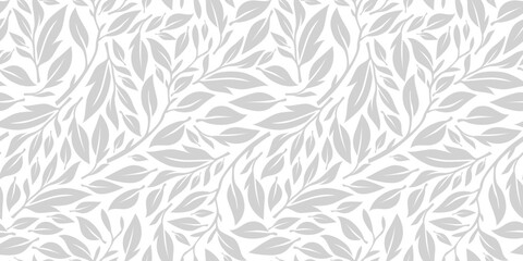 Green tea leaf seamless pattern. seamless patterns with green leaves of tea. tea leaves pattern background. green leaves vector pattern background. 