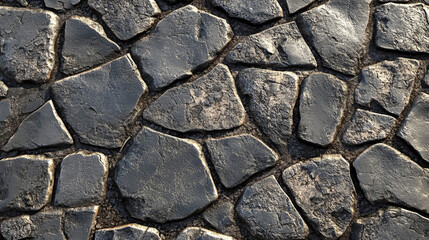 Obraz premium Realistic Asphalt Texture, Borken and Cracked