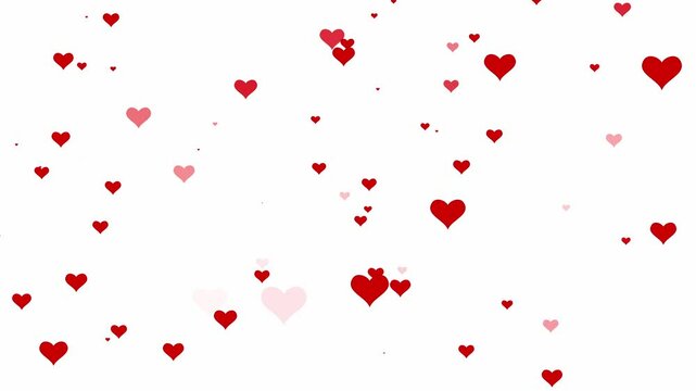 4K Social media Live style animated heart on white screen. 60 FPS