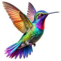 Fototapeta premium hummingbird in flight. bird, hummingbird, nature, animal, green, wildlife, parrot, beak, flying, colorful, branch, flower, tropical, small, feather, wild, red, wing, blue, tree, fly, avian, color, fea