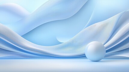 A calming blue background with soft wave patterns, perfect for wellness-related content, relaxation apps, or tranquil visual themes.