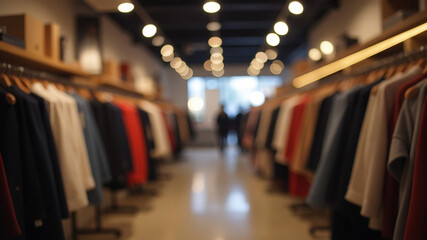 Fototapeta premium Blurred image of shopping mall and bokeh background. Business concept.