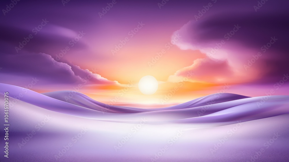 Poster a warm purple background with a calming gradient effect, softly transitioning from deep to light pur