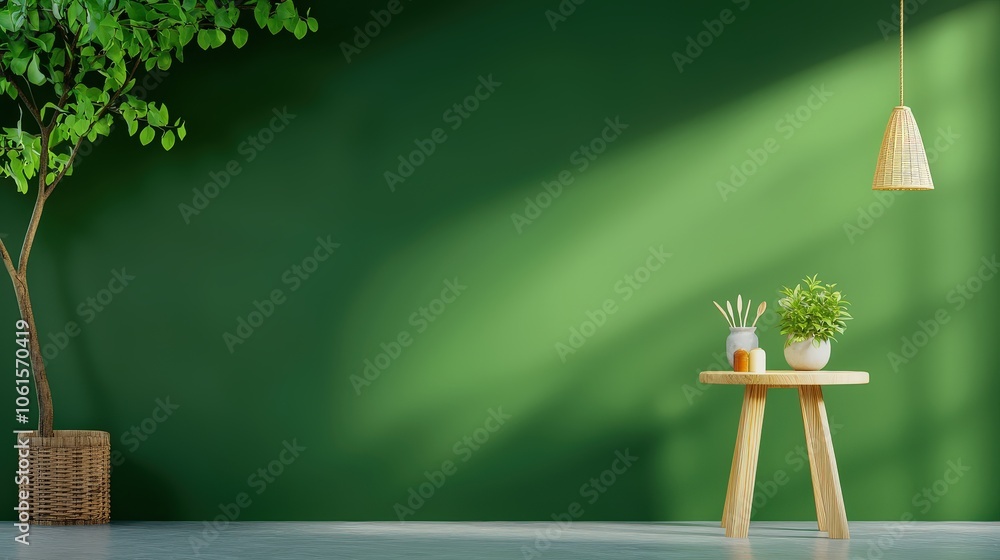 Poster a calming dark green matte finish with subtle texture, creating a deep organic feel. perfect for nat