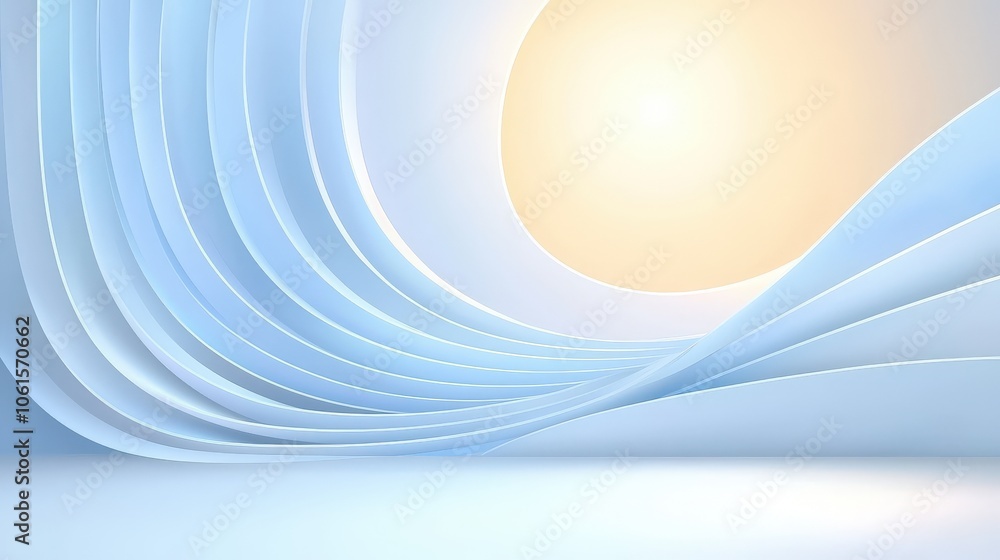 Poster an elegant light blue vector background with soft gradients and sharp lines, perfect for use in prof