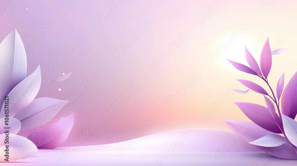 Poster a gentle warm purple background with a gradient effect, fading softly from deep to light tones, idea