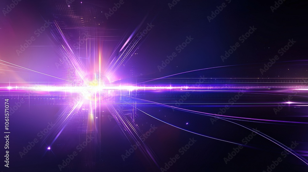 Poster abstract purple design with crisp grid lines and subtle shadow effects, creating depth and a tech-in
