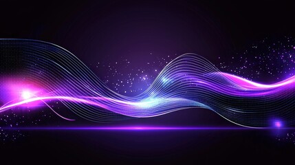 Fototapeta premium Abstract purple design with crisp grid lines and subtle shadow effects, creating depth and a tech-inspired look.