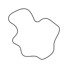 abstract blobs outline for background