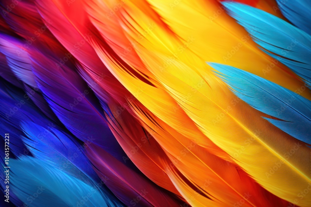 Poster abstract colourful feathers background backgrounds pattern lightweight.
