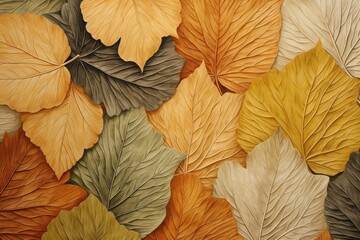 Fototapeta premium Leaf pattern plant tree art.