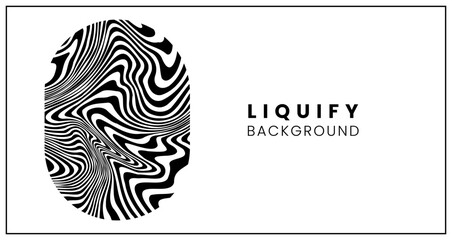 Black Lines Poster Template Trendy abstract wavy backgrounds Seamless striped patterns