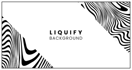 Black Lines Poster Template Trendy abstract wavy backgrounds Seamless striped patterns