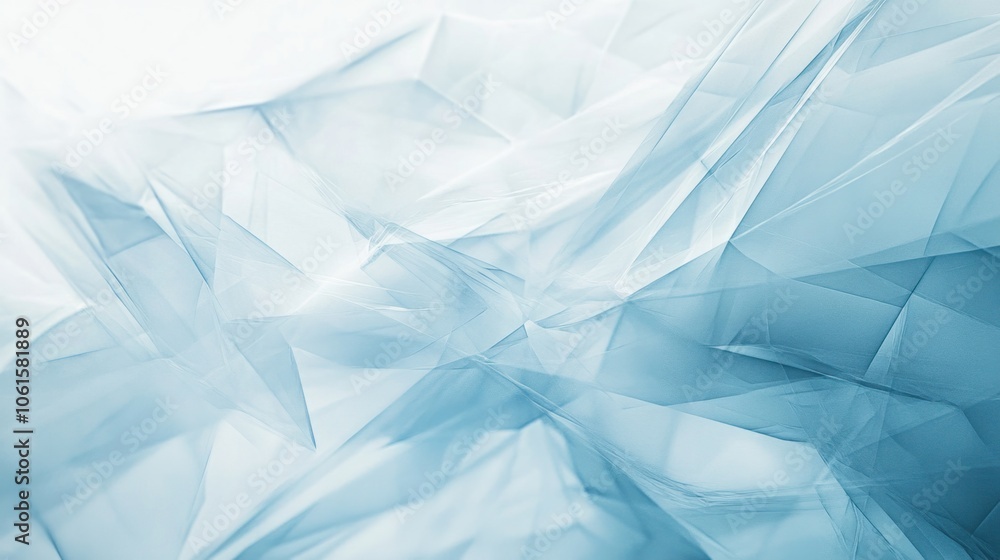 Poster abstract blue and white background with dynamic lines and subtle geometric shapes, perfect for moder