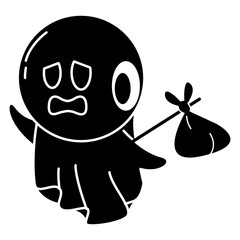 the ghost leaves the house