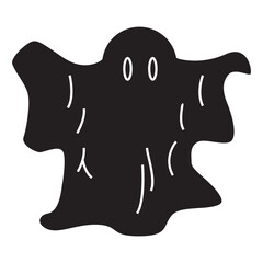 scary halloween ghost icon 