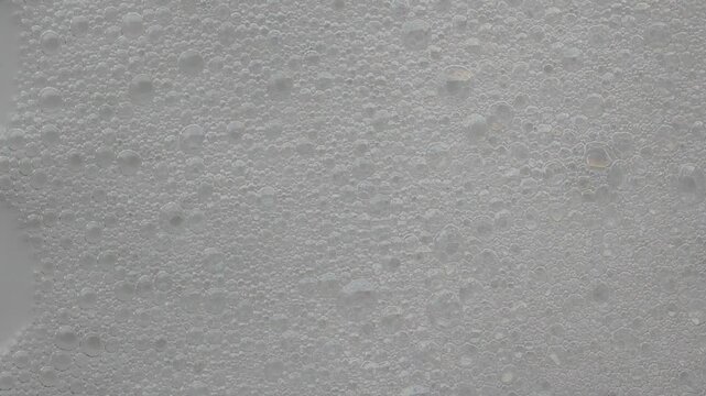 Abstract white soap foam bubbles texture background