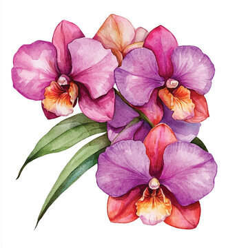 Orchid clip art preview
