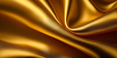 Fototapeta premium ゴールドの布のテクスチャ 背景用