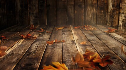 Wooden table free space with thanksgiving