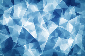 Obraz premium Abstract background featuring light blue geometric shapes and lines in a low-poly style, perfect for modern designs and digital projects.