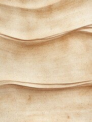 Abstract close-up of textured, wavy paper with natural tones and subtle variations.