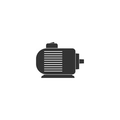 Electric car motor icon isolated on transparent background