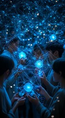 Naklejka premium The Web of Giving, Digital Philanthropy and Crowdfunding