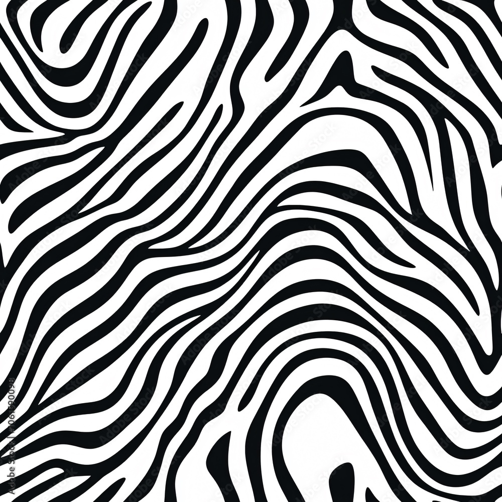 Poster abstract wavy lines(seamless pattern and tile image)