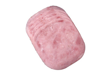 Ham, spam with salt, spices and herbs cut into slices