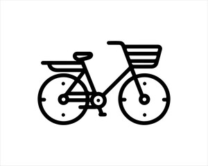 Fototapeta premium bicycle icon vector logo illustration