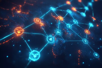 Obraz premium The Global Donation Network, Digital Philanthropy and Crowdfunding