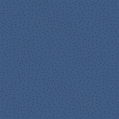 Abstract dots textured seamless pattern. Dark blue endless background. Vector hand drawn surface pattern design.
