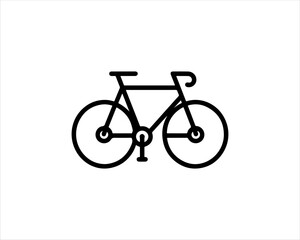 Fototapeta premium bicycle icon isolated on white