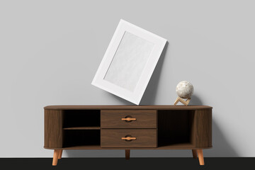 blank frame white